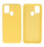 2.0mm Dikke Fashion Color TPU Hoesje Samsung Galaxy M31 Geel