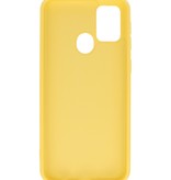 2.0mm Dikke Fashion Color TPU Hoesje Samsung Galaxy M31 Geel