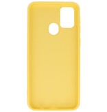 2.0mm Dikke Fashion Color TPU Hoesje Samsung Galaxy M31 Geel