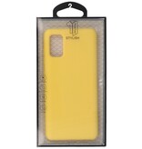2.0mm Dikke Fashion Color TPU Hoesje Samsung Galaxy M31 Geel