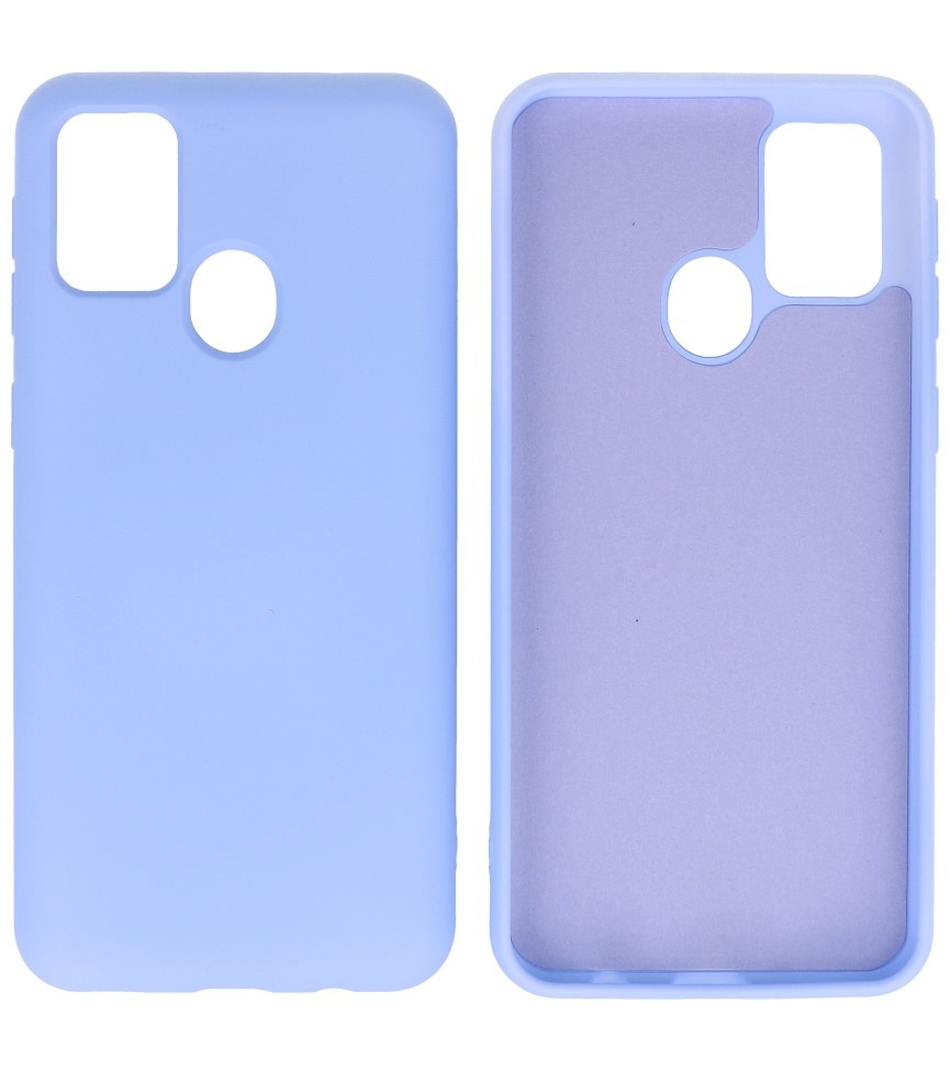 Hoesjes geschikt voor Samsung 2.0mm Dikke Fashion Color TPU Hoesje Samsung Galaxy M31 Paars