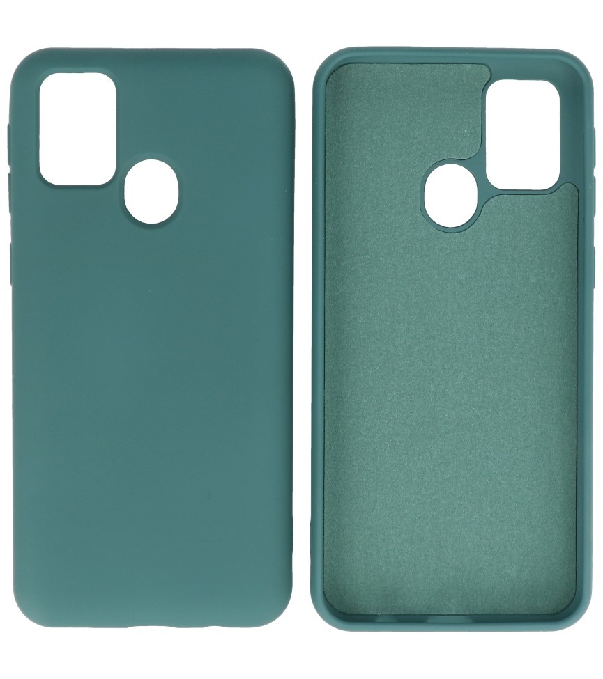 Coque TPU Fashion Color Samsung Galaxy M31 Vert Foncé