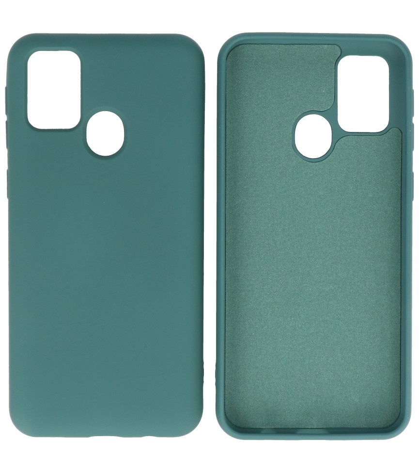 Fashion Color TPU Case Samsung Galaxy M31 Dark Green