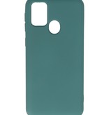 Mode Farbe TPU Fall Samsung Galaxy M31 Dunkelgrün