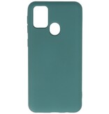 Custodia in TPU colore moda Samsung Galaxy M31 verde scuro