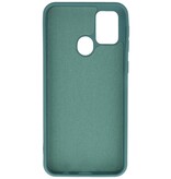 Custodia in TPU colore moda Samsung Galaxy M31 verde scuro