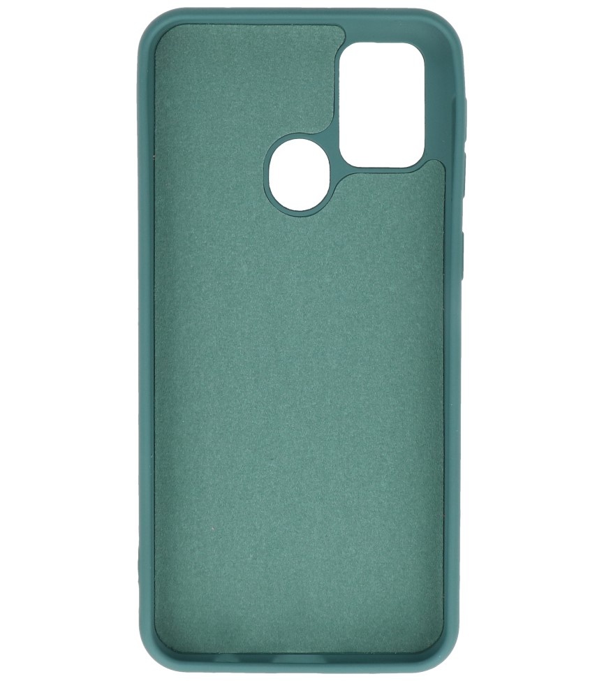 Fashion Color TPU Cover Samsung Galaxy M31 Mørkegrøn
