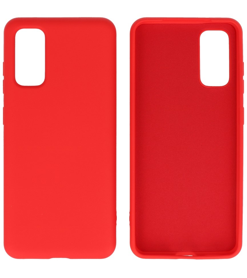 Fashion Color TPU Case Samsung Galaxy S20 Red
