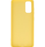 Mode Farve TPU Cover Samsung Galaxy S20 Gul