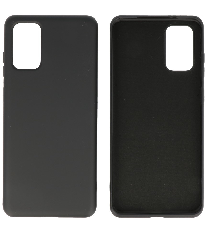 2.0mm Dikke Fashion Color TPU Hoesje Samsung Galaxy S20 Plus Zwart