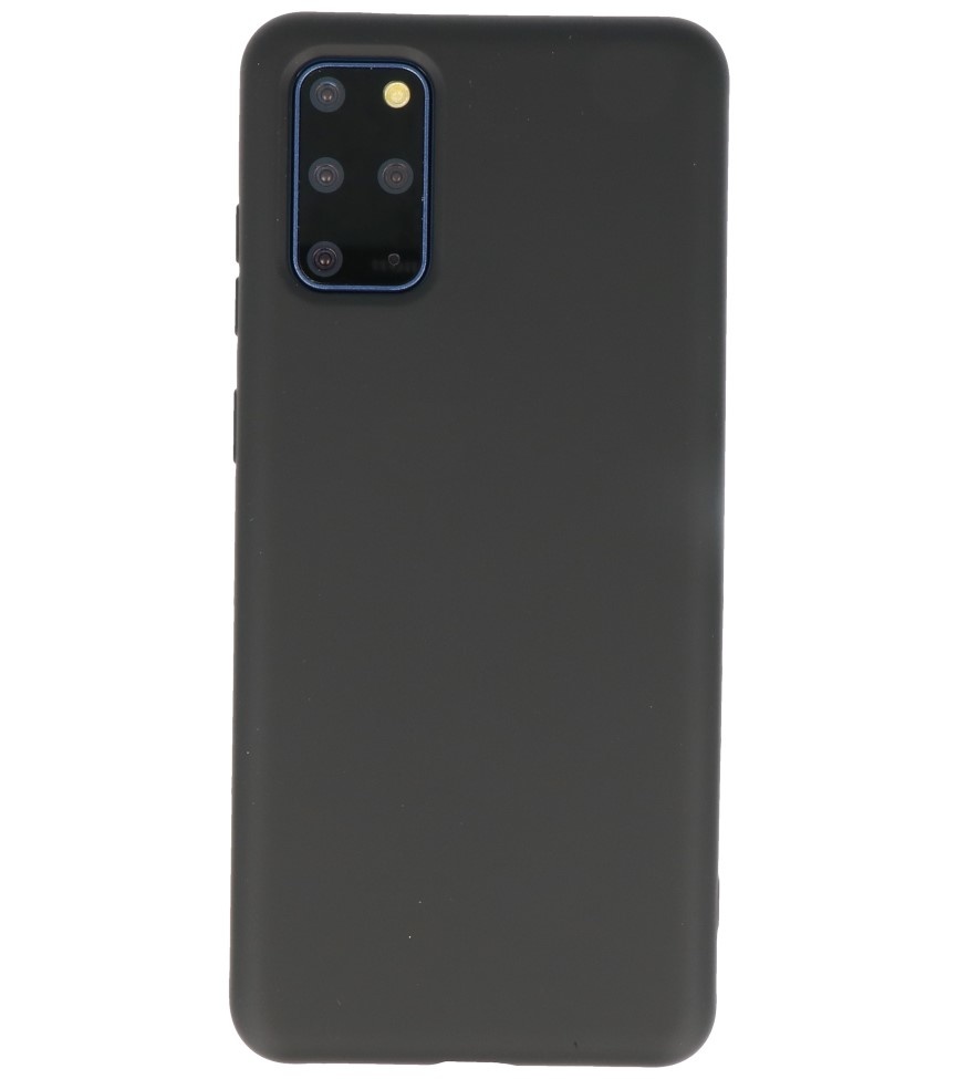 Estuche de TPU en color de moda Samsung Galaxy S20 Plus Negro
