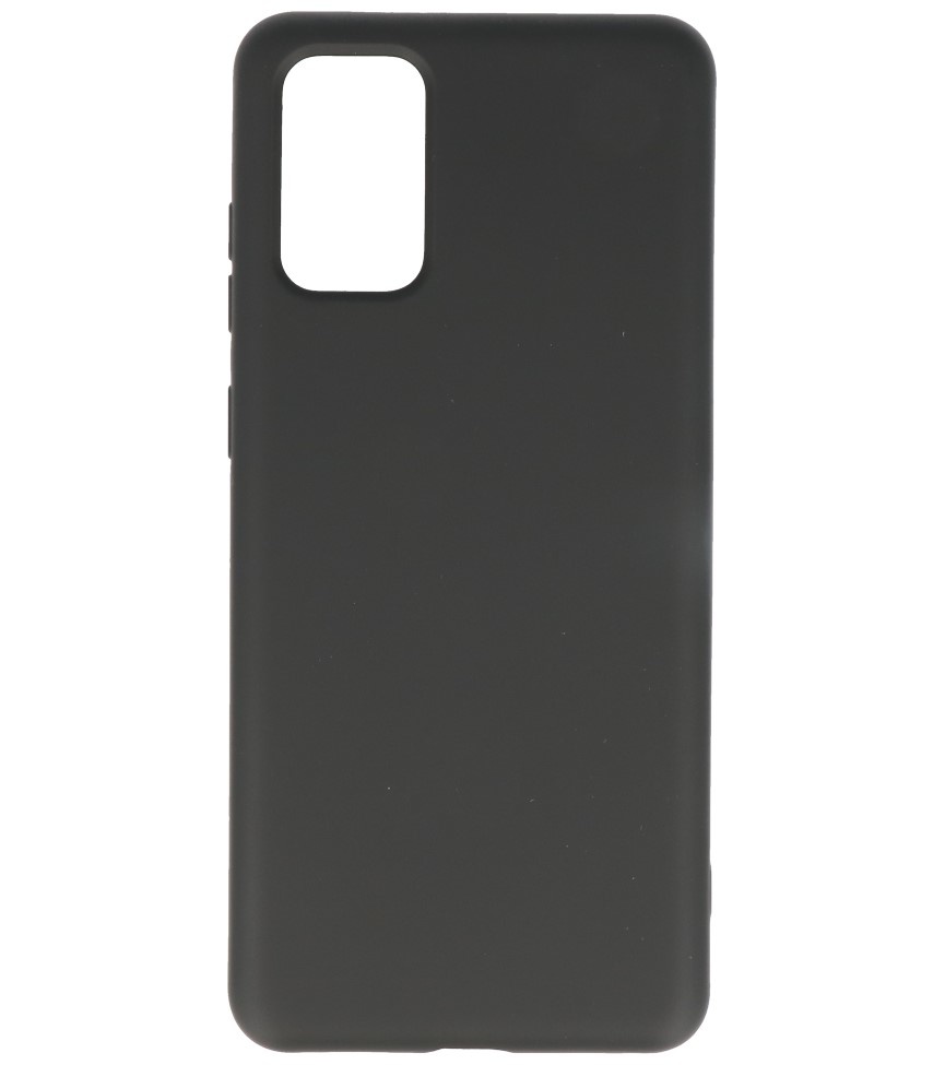 Estuche de TPU en color de moda Samsung Galaxy S20 Plus Negro