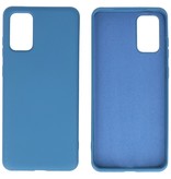 Carcasa de TPU en color de moda para Samsung Galaxy S20 Plus Azul marino