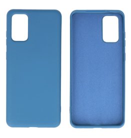 Carcasa de TPU en color de moda para Samsung Galaxy S20 Plus Azul marino