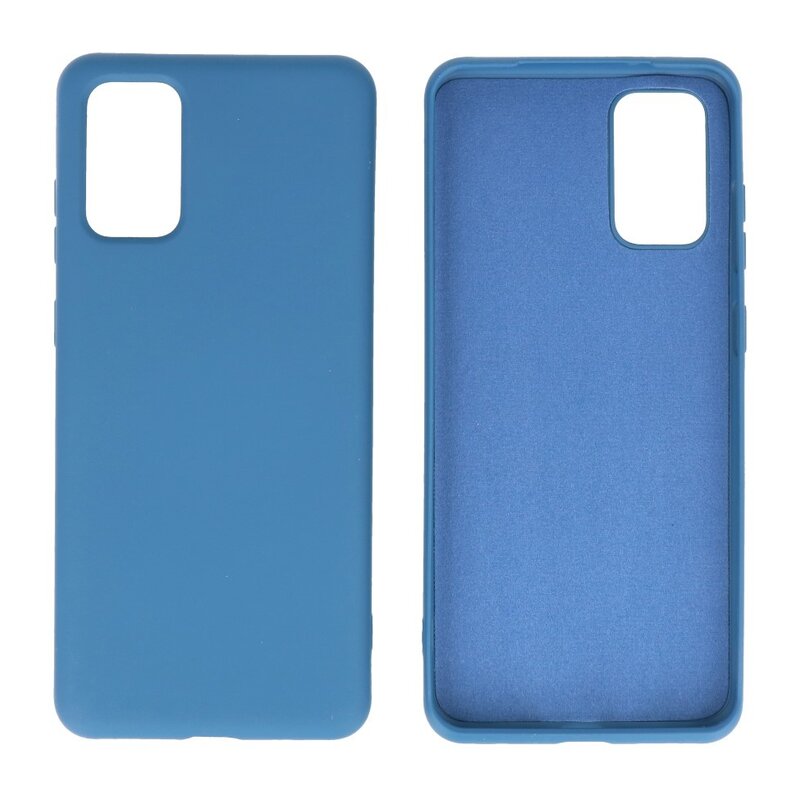 Carcasa de TPU en color de moda para Samsung Galaxy S20 Plus Azul marino