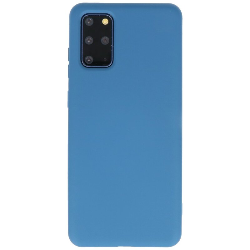 Carcasa de TPU en color de moda para Samsung Galaxy S20 Plus Azul marino