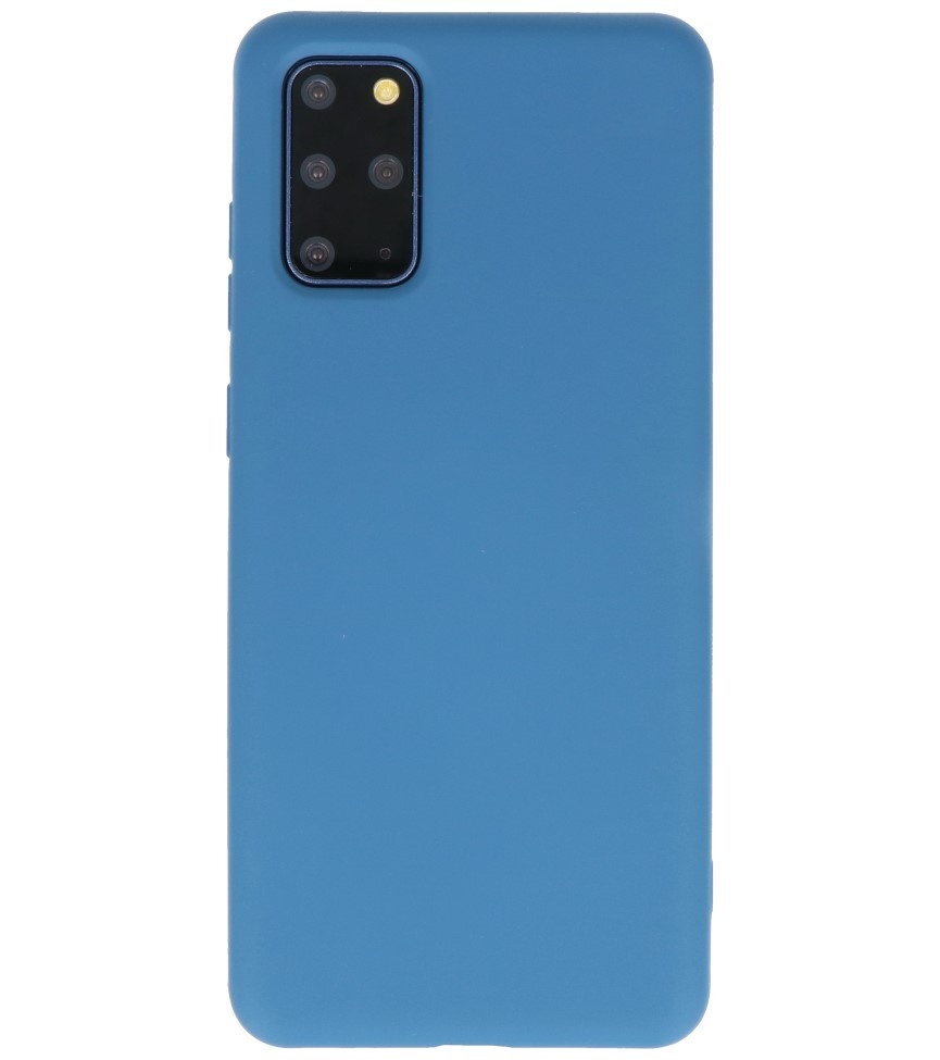 Carcasa de TPU en color de moda para Samsung Galaxy S20 Plus Azul marino