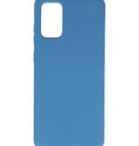 Carcasa de TPU en color de moda para Samsung Galaxy S20 Plus Azul marino