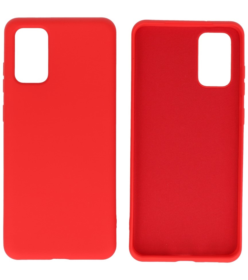 2.0mm Dikke Fashion Color TPU Hoesje Samsung Galaxy S20 Plus Rood