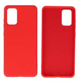 Fashion Color TPU Cover Samsung Galaxy S20 Plus Rød