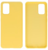 2.0mm Dikke Fashion Color TPU Hoesje Samsung Galaxy S20 Plus Geel