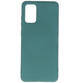 2.0mm Dikke Fashion Color TPU Hoesje Samsung Galaxy S20 Plus Donker Groen