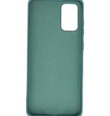 2.0mm Dikke Fashion Color TPU Hoesje Samsung Galaxy S20 Plus Donker Groen