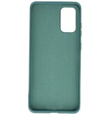 2.0mm Dikke Fashion Color TPU Hoesje Samsung Galaxy S20 Plus Donker Groen