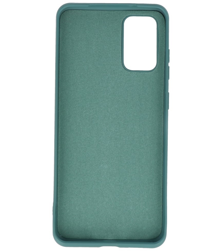 Carcasa de TPU en color de moda Samsung Galaxy S20 Plus Verde oscuro