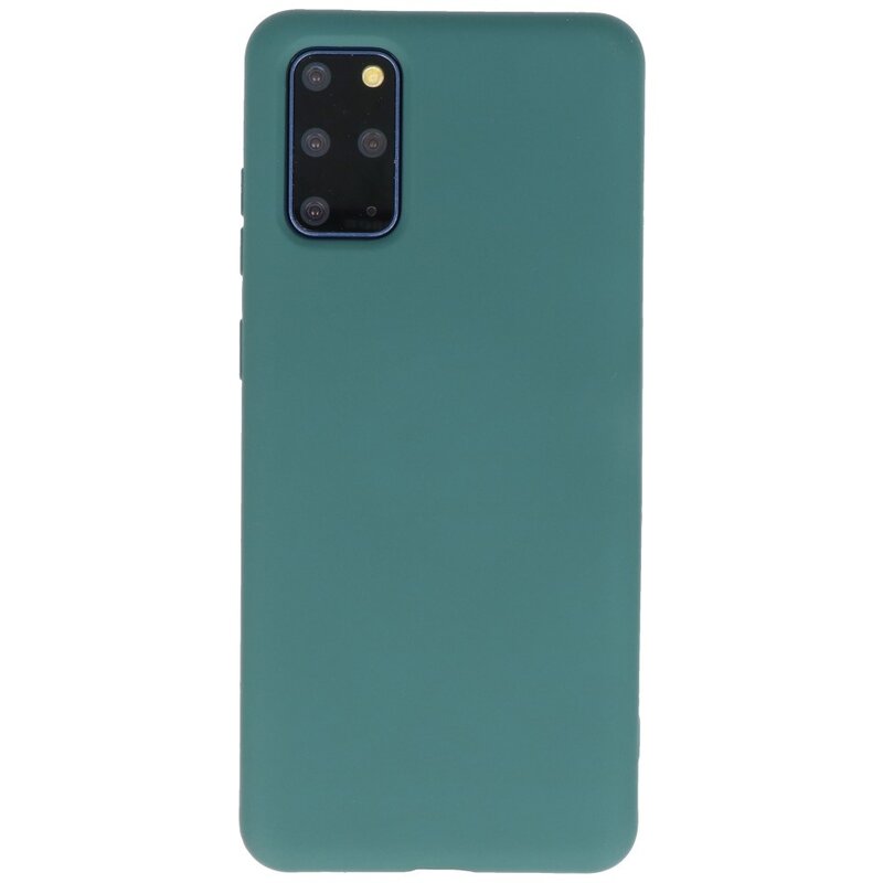 Custodia in TPU color moda per Samsung Galaxy S20 Plus verde scuro