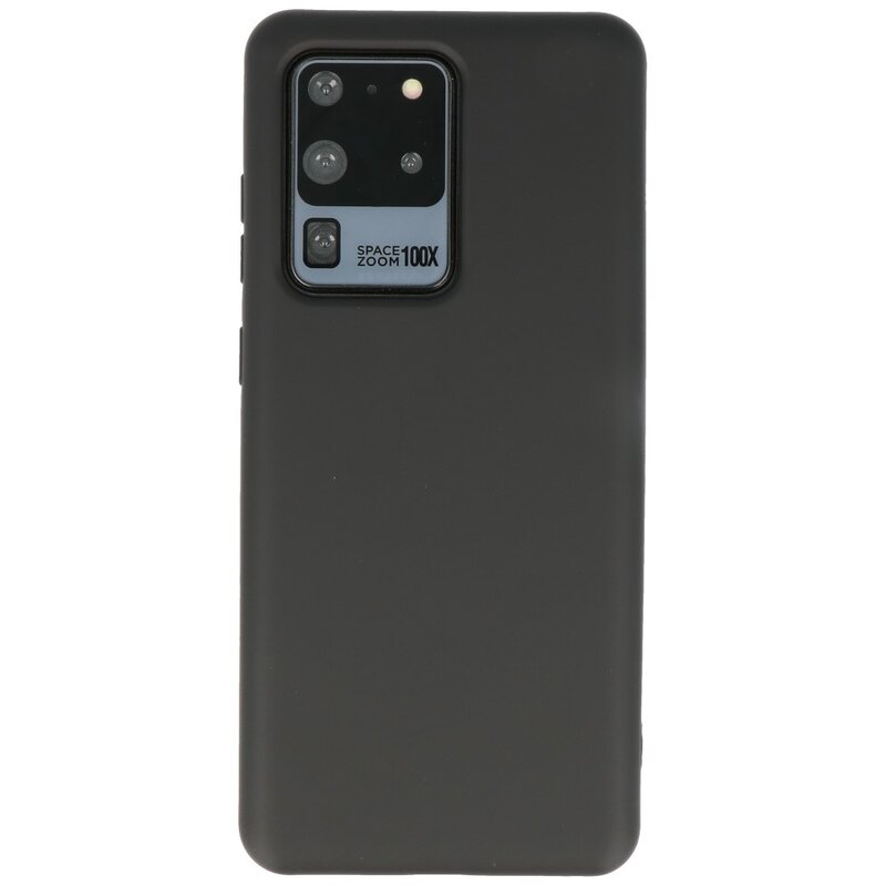 Estuche de TPU en color de moda Samsung Galaxy S20 Ultra Negro