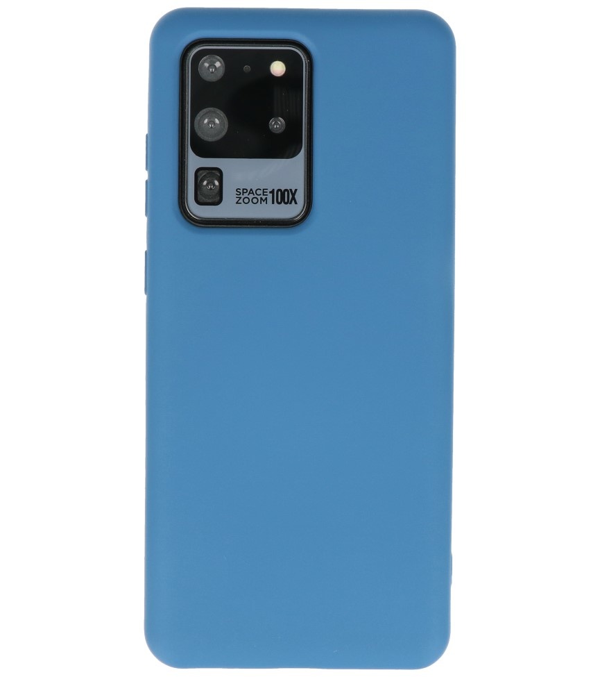 2.0mm Dikke Fashion Color TPU Hoesje Samsung Galaxy S20 Ultra Navy