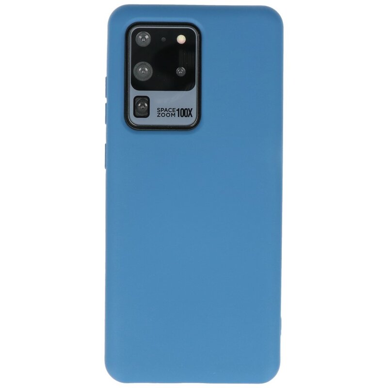 Fashion Color TPU Cover Samsung Galaxy S20 Ultra Navy