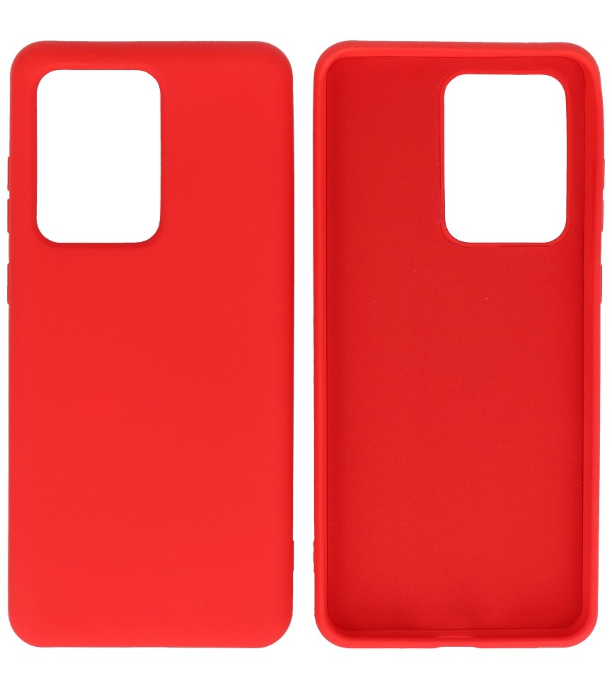 2.0mm Dikke Fashion Color TPU Hoesje Samsung Galaxy S20 Ultra Rood