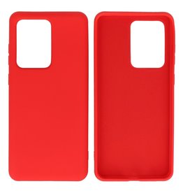 Estuche de TPU en color de moda Samsung Galaxy S20 Ultra Rojo