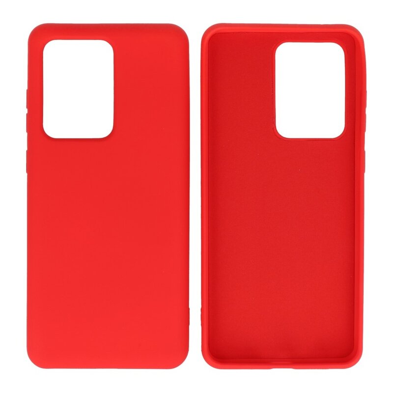 Estuche de TPU en color de moda Samsung Galaxy S20 Ultra Rojo