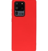 2.0mm Dikke Fashion Color TPU Hoesje Samsung Galaxy S20 Ultra Rood