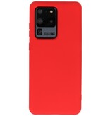 Estuche de TPU en color de moda Samsung Galaxy S20 Ultra Rojo