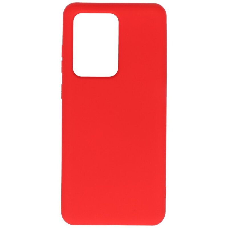 Estuche de TPU en color de moda Samsung Galaxy S20 Ultra Rojo