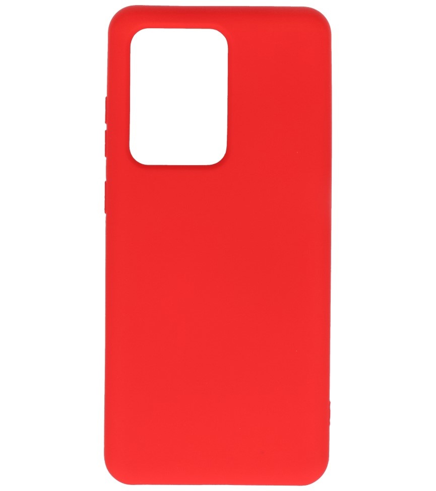 Estuche de TPU en color de moda Samsung Galaxy S20 Ultra Rojo