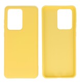 Estuche de TPU en color de moda Samsung Galaxy S20 Ultra Amarillo