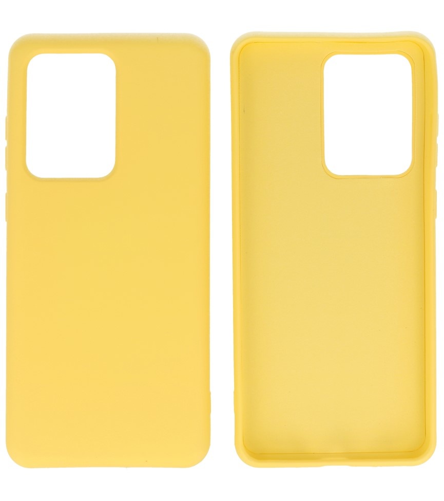 Coque en TPU Fashion Color Samsung Galaxy S20 Ultra Jaune