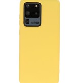 Coque en TPU Fashion Color Samsung Galaxy S20 Ultra Jaune