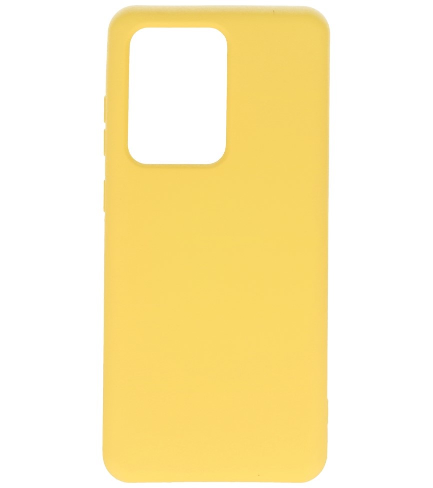 Mode farve TPU taske Samsung Galaxy S20 Ultra Yellow