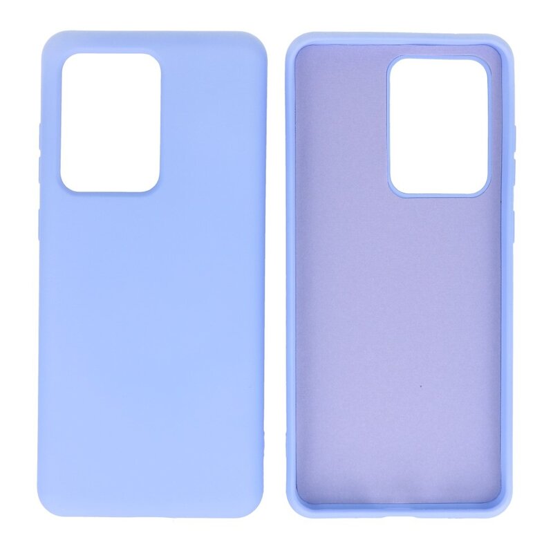 Estuche de TPU en color de moda Samsung Galaxy S20 Ultra Púrpura