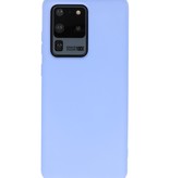 Estuche de TPU en color de moda Samsung Galaxy S20 Ultra Púrpura