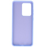 Estuche de TPU en color de moda Samsung Galaxy S20 Ultra Púrpura