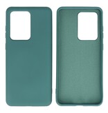 Estuche de TPU en color de moda Samsung Galaxy S20 Ultra Dark Green