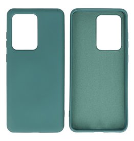 Coque en TPU Fashion Color Samsung Galaxy S20 Ultra Dark Green