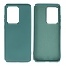 2.0mm Dikke Fashion Color TPU Hoesje Samsung Galaxy S20 Ultra Donker Groen